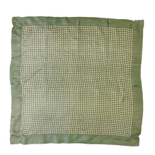 Load image into Gallery viewer, Original 1940's Pale Green Silk Necktie with Cream Polka Dots - Vintage Pocket Square