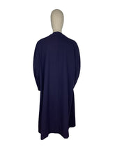 Load image into Gallery viewer, Original Volup 1950's Edge to Edge Dark Blue Wool Coat - Bust 42 44