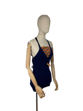 Load image into Gallery viewer, Original 1930's Blue, Red, Yellow and White Knitted Swimsuit by Bukta - Vintage Swimwear - Bust 34 35