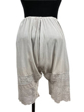 Load image into Gallery viewer, Original 1920's Ice Blue Chiffon and Lace Bloomers - Vintage Knickers - Waist 26 28 30 32 34