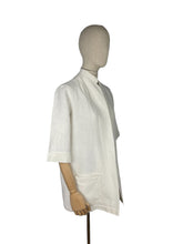 Load image into Gallery viewer, Original 1930's Marshall & Snelgrove Crisp White Linen Jacket - Bust 34 36 38 40 *
