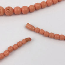 Load image into Gallery viewer, 1930s 1940s Early Plastic Necklace In Salmon Pink