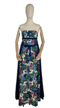 Load image into Gallery viewer, Exceptionally Beautiful Original 1950's Silk Evening Gown with Satin Lined Drapes - Bust 30