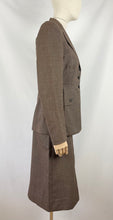 Load image into Gallery viewer, Original 1940s CC41 Brown Wool Suit - Bust 35 36