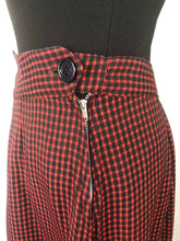 Load image into Gallery viewer, 1940s Black and Red Check Suit in Fine Wool - 36 38