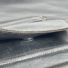 Load image into Gallery viewer, Original 1930's 1940's Black Leather Clutch Bag - Great Sized Piece