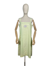 Load image into Gallery viewer, Original 1920's Volup Green Slip with Floral Applique and Embroidery in Purple, Green and Cream - Bust 38 40