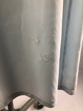 Load image into Gallery viewer, 1940s 1950s Ice Blue Rayon and Lace Nightdress with Bows - B36