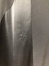 Load image into Gallery viewer, 1920s 1930s Black Textured Crepe Coat with Gold Lining and Glass Buttons - Bust 38 40