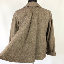 Load image into Gallery viewer, 1940s Cropped Swing Jacket Made From Scottish Tweed B34