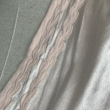 Load image into Gallery viewer, Original 1930's Pale Pink Satin Backed Crepe and Net Dickie Blouse - Bust 32 33 34