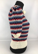 Load image into Gallery viewer, Reproduction 1940s Waffle Stripe Jumper Knitted from a Wartime Pattern - B 35 36 37 38