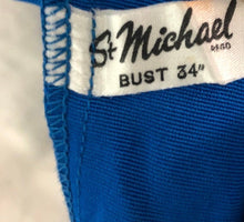 Load image into Gallery viewer, 1950s Vibrant Blue St Michael Swimsuit - B34
