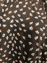 Load image into Gallery viewer, 1940s Make Do and Mend Smock in Brown Floral - Bust 36 38