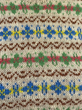 Load image into Gallery viewer, Original 1940s Fair Isle Jumper - Charming Vintage Knit - Bust 32 33