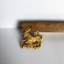 Load image into Gallery viewer, Vintage Early Plastic Capricorn Star Sign Brooch
