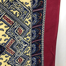 Load image into Gallery viewer, 1940s Gaywear Burgundy Crepe Scarf with Paisley Design