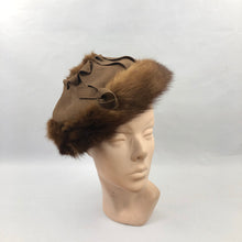 Load image into Gallery viewer, Vintage 1950s Fur Trimmed Hat