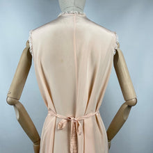 Load image into Gallery viewer, Original 1940s Nightdress by Rational with Lace Trim and Belt - Bust 40