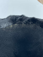 Load image into Gallery viewer, 1940s Black Felt Hat Trimmed with Genuine Fur