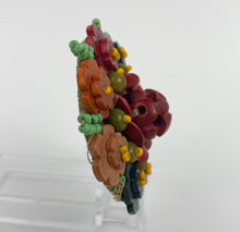 Load image into Gallery viewer, 1930s Czechoslovakian Colourful Wooden Beaded Brooch - Statement Piece