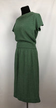Load image into Gallery viewer, 1950s Sage Green Three Piece Acrylic Knit Set By Orlon - Bust 38 40