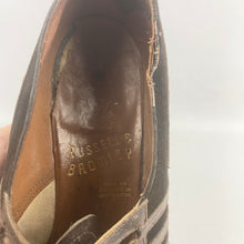 Load image into Gallery viewer, Wounded But Wearable Original 1930s Brown Leather and Suede Lace Up Shoes - Uk Size 6