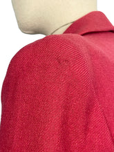 Load image into Gallery viewer, Original 1940's American Made Raspberry Pink Wool Suit by Glen Maid of New York - Bust 34 36