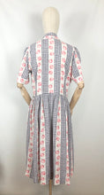Load image into Gallery viewer, Original 1950s Black, White and Red Cherry Print Dress - Bust 36 38 40