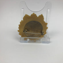 Load image into Gallery viewer, Vintage Carved Flower Brooch