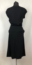 Load image into Gallery viewer, CC41 1940s Black Knitted Wiggle Dress by Jaeger - B34 35