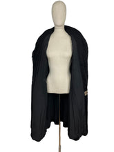 Load image into Gallery viewer, Original 1930's True Volup Inky Black Faux Fur Teddy Bear Coat by Corby - Bust 48*
