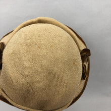 Load image into Gallery viewer, 1950s "Straw" Hat with Brown Velvet Bow Trim