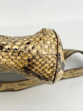 Load image into Gallery viewer, Original 1930's Cream and Brown Snakeskin Bag - Wounded But Useable