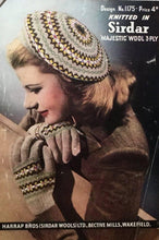 Load image into Gallery viewer, Reproduction 1940s Pure Wool Fair Isle Beret - Wonderful Design Featuring Eight Different Colours