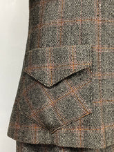 Load image into Gallery viewer, Original 1930s Black, Cream and Red Check Walking Suit - Bust 34 35