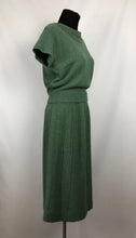Load image into Gallery viewer, 1950s Sage Green Three Piece Acrylic Knit Set By Orlon - Bust 38 40
