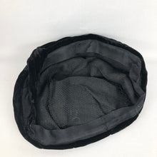 Load image into Gallery viewer, Original 1950s Black Velvet Half Hat - Classic Piece