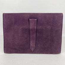 Load image into Gallery viewer, Original 1930's 1940's Purple Suede Clutch Bag with Matching Coin Purse *