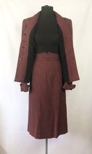 Load image into Gallery viewer, 1940s Black and Red Check Suit in Fine Wool - 36 38