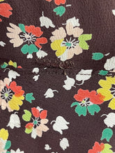Load image into Gallery viewer, Original 1930’s Brown Crepe Long Sleeved Dress with Pretty Floral Print - Bust 34 36 38 *