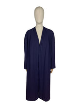 Load image into Gallery viewer, Original Volup 1950's Edge to Edge Dark Blue Wool Coat - Bust 42 44