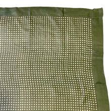 Load image into Gallery viewer, Original 1940's Pale Green Silk Necktie with Cream Polka Dots - Vintage Pocket Square
