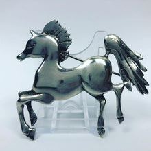 Load image into Gallery viewer, Large Genuine Solid Silver Horse Brooch