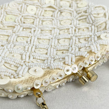 Load image into Gallery viewer, Vintage Iridescent Pastel Sequin Evening Bag with Glass Seed Beads - Made in Hong Kong