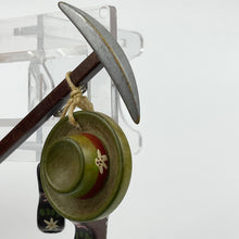 Load image into Gallery viewer, 1930s 1940s Large Tyrolean Novelty Brooch with Pickaxe, Hat and Hanging Boots