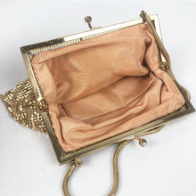 Load image into Gallery viewer, 1940s 1950s Gold Mesh Bag with Matching Coin Purse