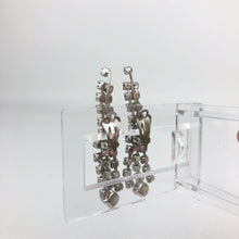 Load image into Gallery viewer, Vintage Claw Set Clear Paste Clip on Earrings