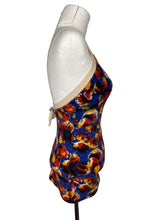 Load image into Gallery viewer, Original 1930's Autumnal Floral Woollen Swimsuit - Vintage Swimwear - Bust 34 36