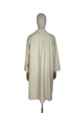 Load image into Gallery viewer, Original 1950's Cream Textured Cotton Lightweight Summer Coat - Bust 40